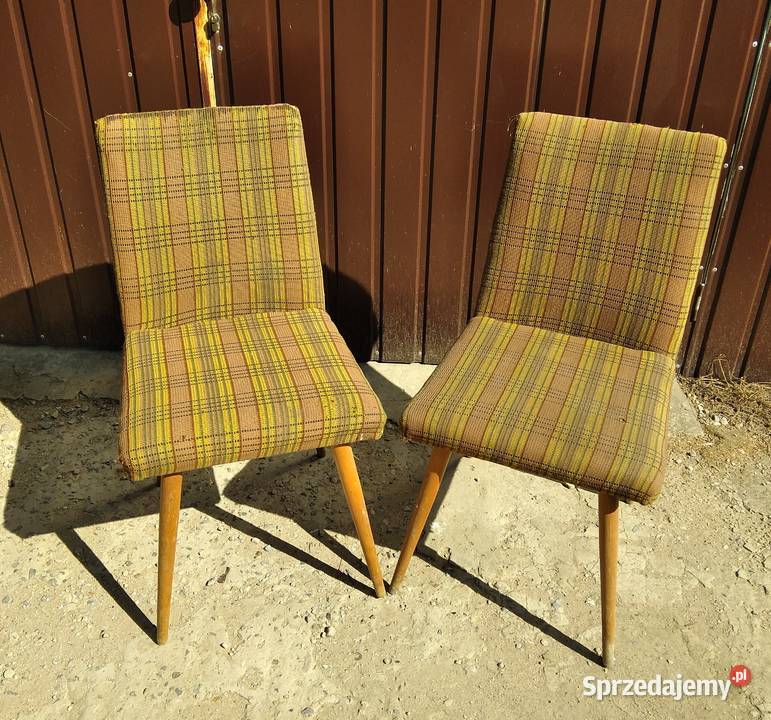 Krzesła patyczaki PRL do renowacji