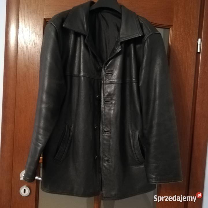 Kurtka skórzana męska XL czarna łódzkie Sieradz
