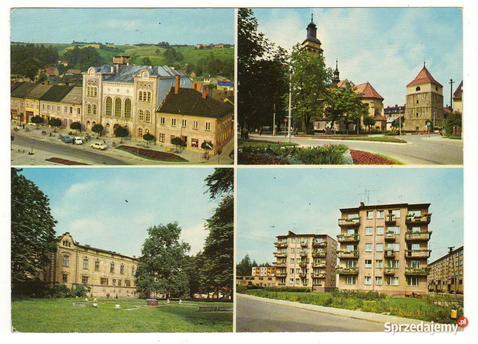 ŻYWIEC POCZTÓWKA WIELOWIDOKOWA Pocztówki i karty telefoniczne Krynki