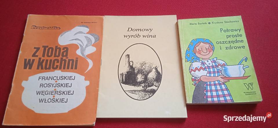 Zestaw książek kulinarnych z lat 80 Świdnica