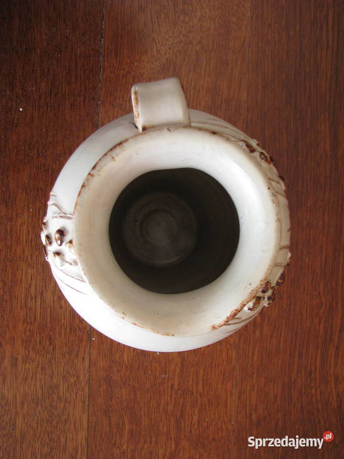 Ceramiczny dzbanek wazon ręcznie wykonany z