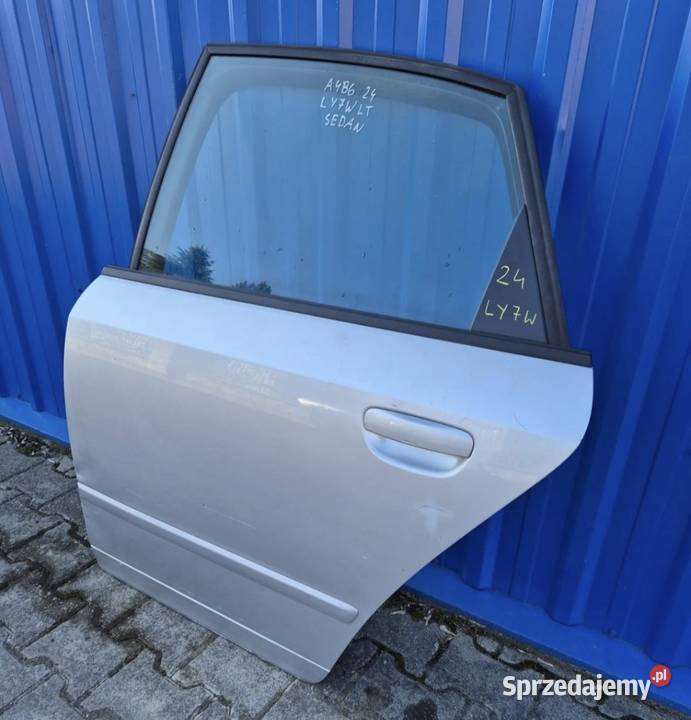 24 DRZWI TYŁ LEWY TYLNE LEWE AUDI A4 B6 SEDAN Działoszyce