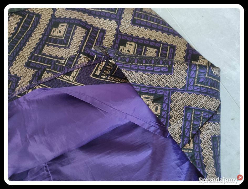 OASIS spódnica fioletowo złota z podszewką 42 XL Rozmiar 40(L) mazowieckie Płock