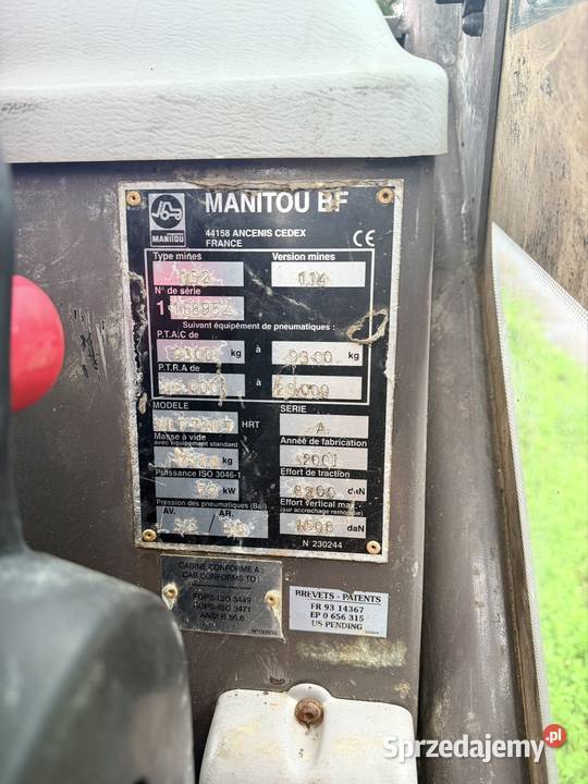 Ładowarka teleskopowa Manitou MLT730 2001 łódzkie Łowicz