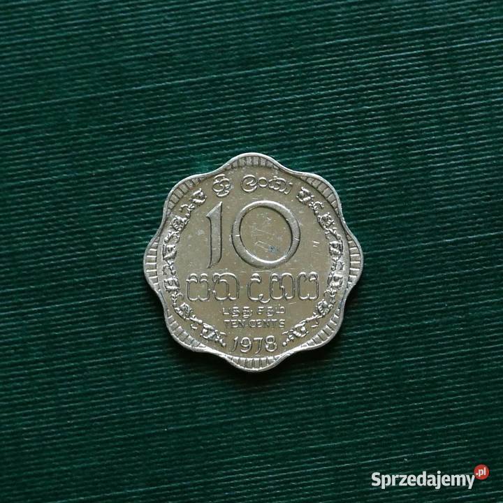 SRI LANKA 10 centów 1978r Numizmatyka Gliwice