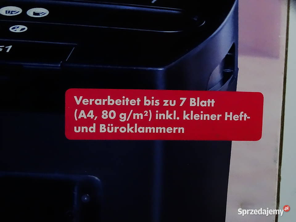 Niszczarka dokumentów UNITED OFFICE UAV 380 A1 lubelskie Biłgoraj