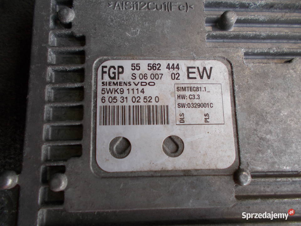 opel ZAFIRA B 22 16V komputer sterownik silnika Zamość