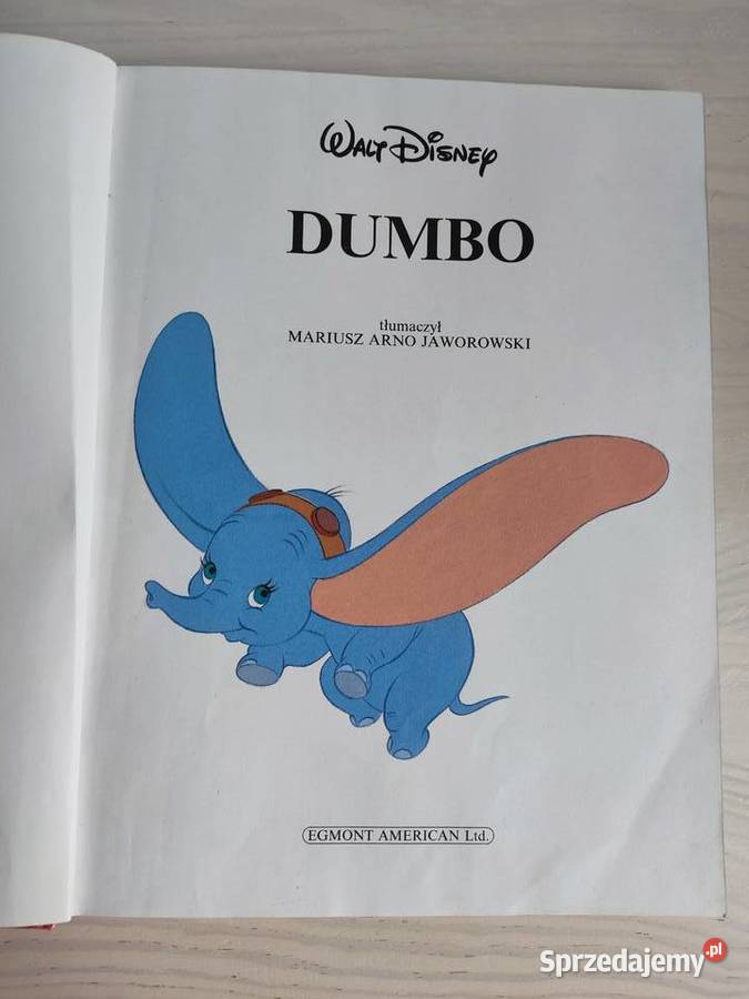 Książka bajka Dumbo Walt Disney