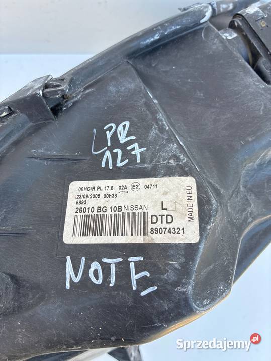 Nissan MICRA K12 26010 bg 10b 89074321 LAMPA