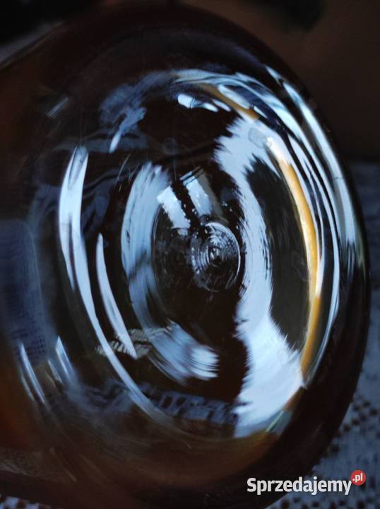 Stary kolekcjonerski wazon flakon szkło beżowy świętokrzyskie Kielce