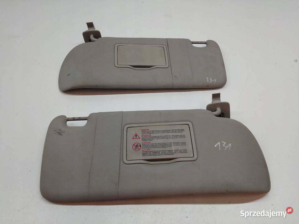 DASZKI PRZECIWSŁONECZNE LEWY PRAWY OSŁONA KPL