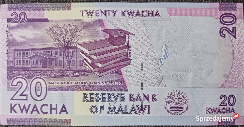 20 Kwacha Malawi 2020 r mennicze wielkopolskie