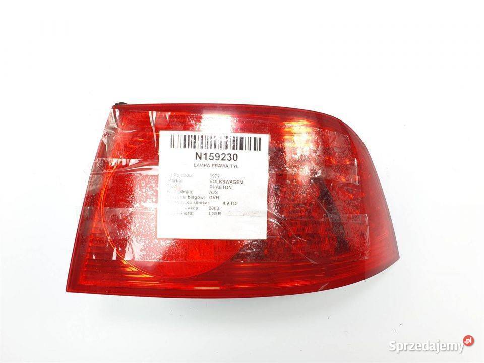 LAMPA PRAWA TYŁ VOLKSWAGEN PHAETON 2003 Lipno