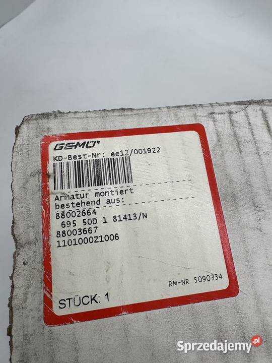 Gemu 695 50D 1 81413N Pneumatic valve