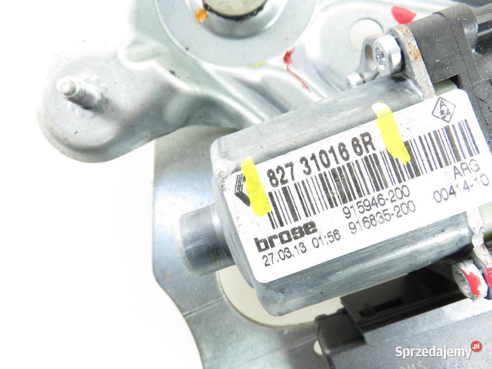 PODNOŚNIK SZYBY LEWY TYLNY SCENIC III 827310166R małopolskie