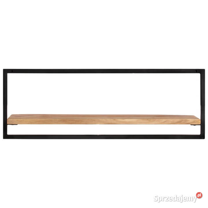 Półki ścienne 2 100x24x35 lite drewno akacjowe i Warszawa