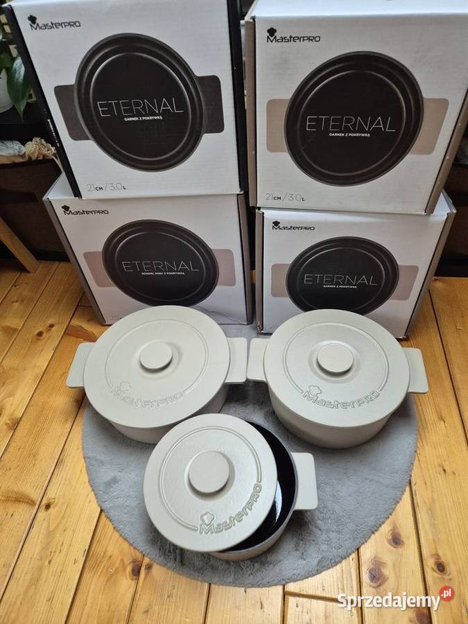 Nowe profesjonalne garnki żeliwne MasterPro Wyposażenie wnętrz Nowy Sącz