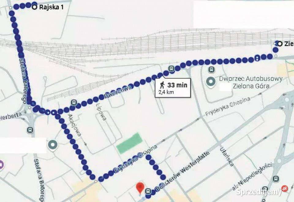 Działka 1074m2 Plot for sale Zielona Gora Rajska Sprzedaż lubuskie Zielona Góra sprzedam