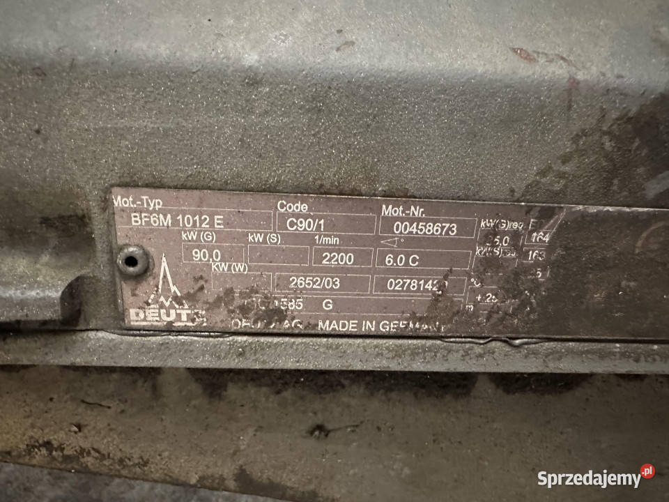 Silnik Deutz BF6M1012E głowica blok wał korbowy Jastrzębniki