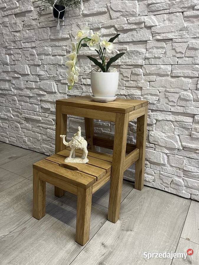 Taboret Dębowy 2w1 Stepoak Sułkowice