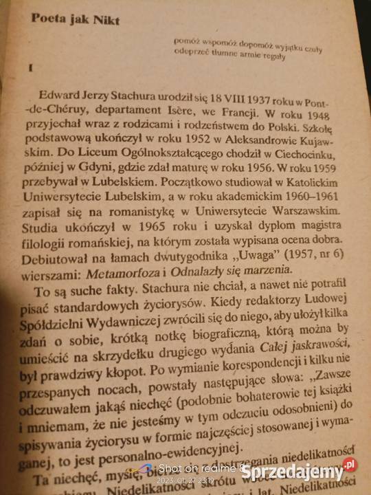 Stachura książki prezenty Warszawa księgarnia mazowieckie sprzedam