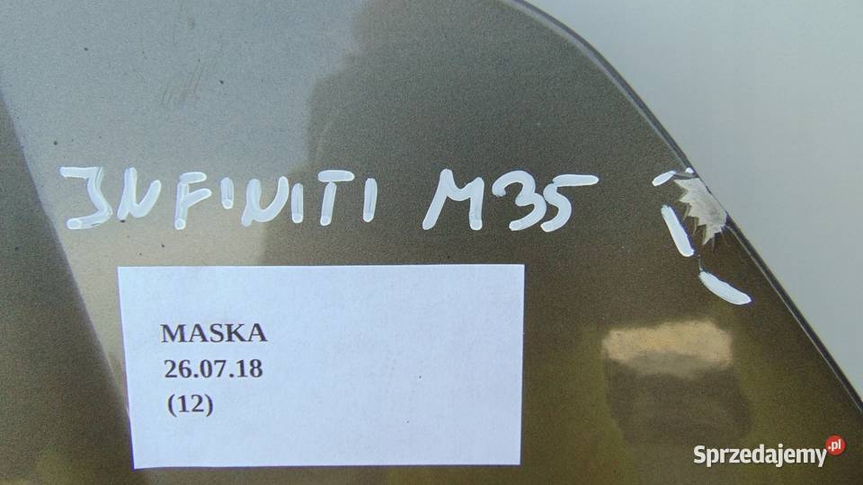 MASKA POKRYWA SILNIKA INFINITI M M35 M45 osobowe