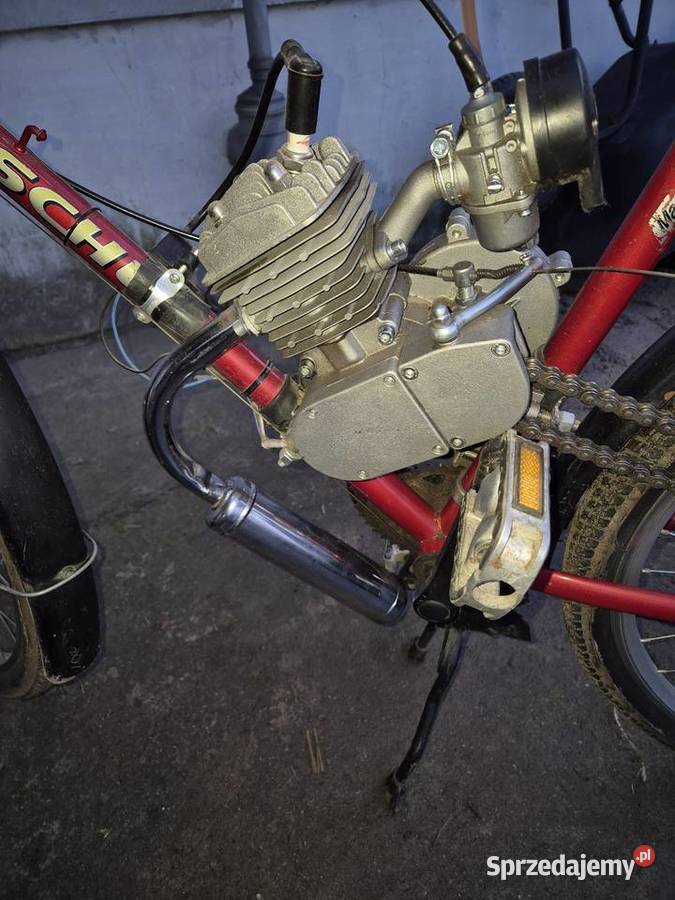 Rower z silnikiem spalinowym