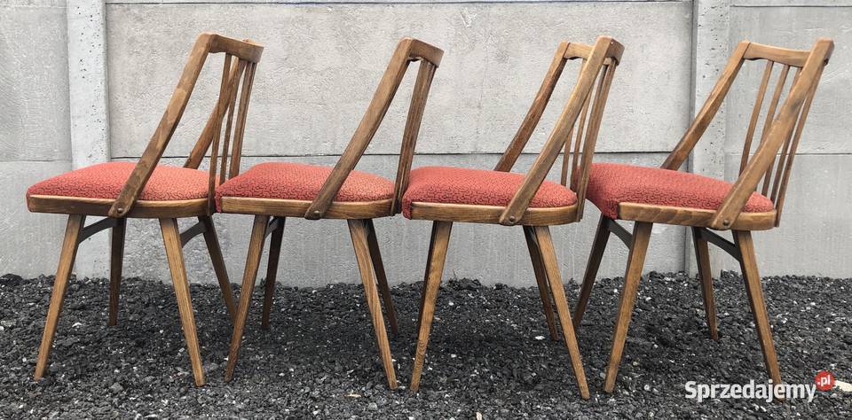 Komplet 4 krzeseł proj A Suman TON Stoły, krzesła, biurka Kłodzko