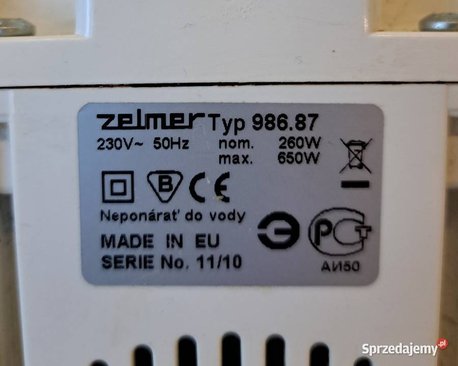 Zelmer 986 maszynka do mielenia szatkownica AGD drobne Czerwionka-Leszczyny