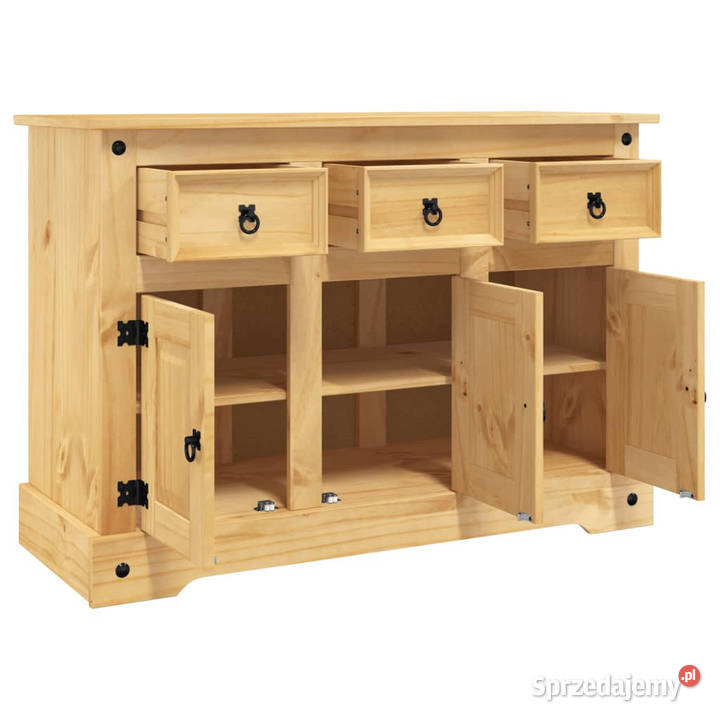 Szafka Corona brązowa 112x43x78 drewno sosny mazowieckie Warszawa