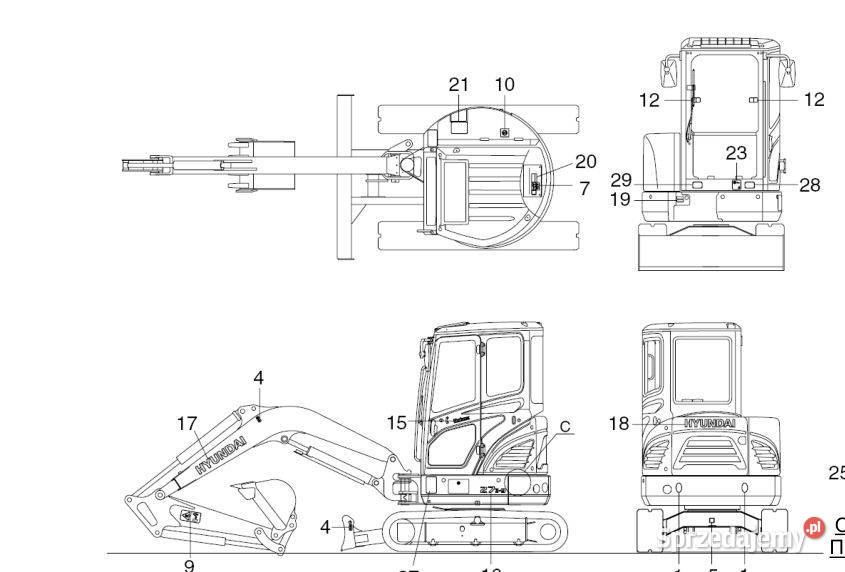 Hyundai R27Z9 R220LC9S R250LC7 instrukcja Kielce
