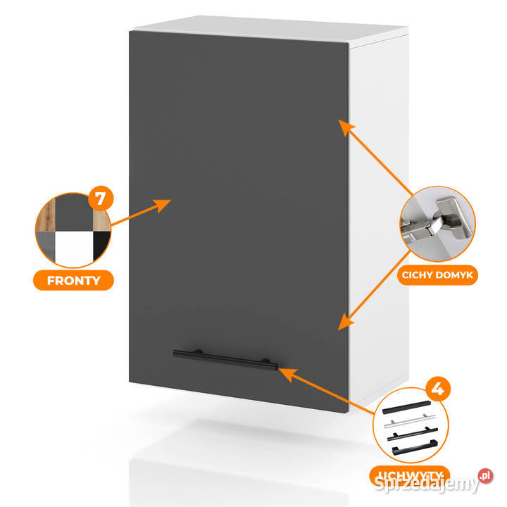szafka kuchenna wisząca modułowa 45 nowoczesna Elbląg