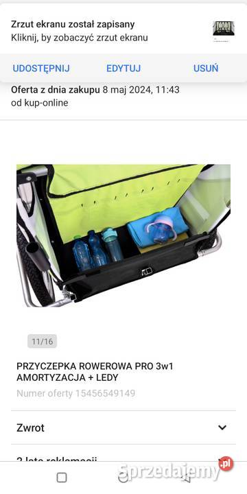 Przyczepka rowerowa 3w1 nowa Jędrzejów
