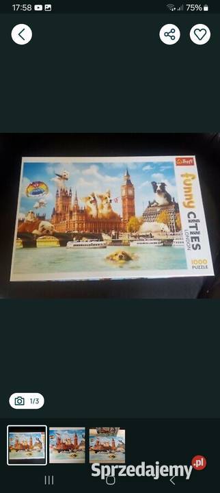 Psy w Londynie Funny Cities 1000 puzz Siemianowice Śląskie