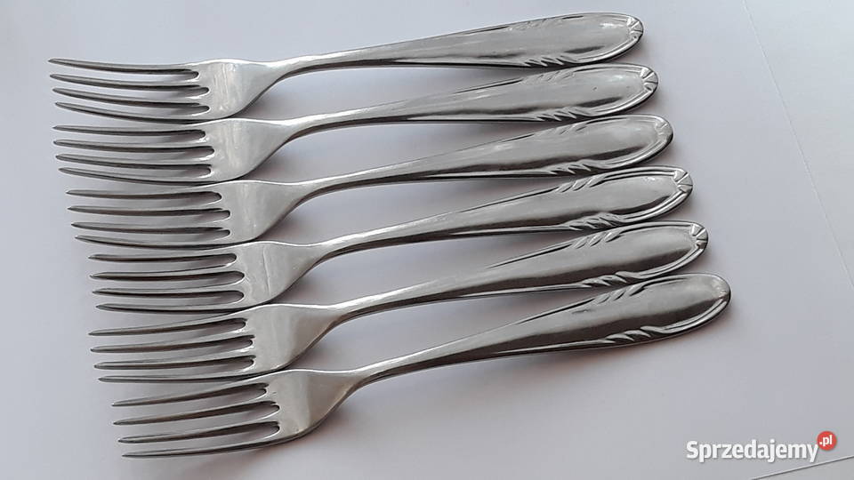 Widelce obiadowe 2 KŁOS Gerlach sztućce PRL śląskie Dąbrowa Górnicza