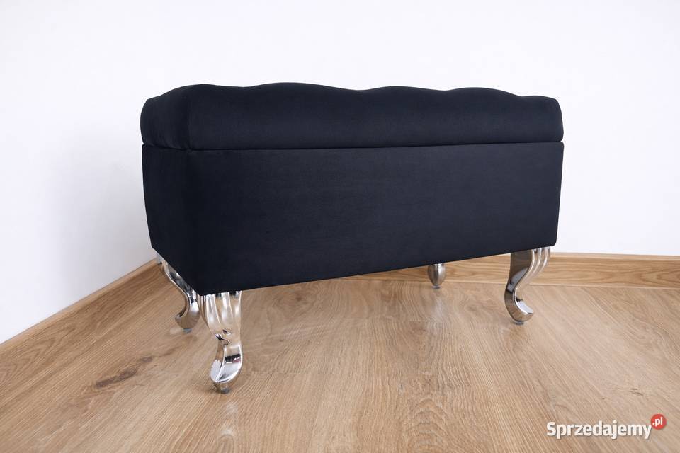 Pufa ławeczka 60x30 chesterfield otwierana z Pufy i podnóżki Stronie