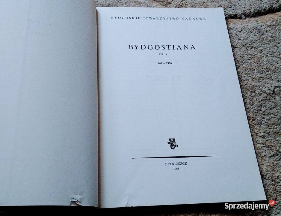 Bydgostiana 3 19641966 Bydgoskie Towarzystwo sprzedam
