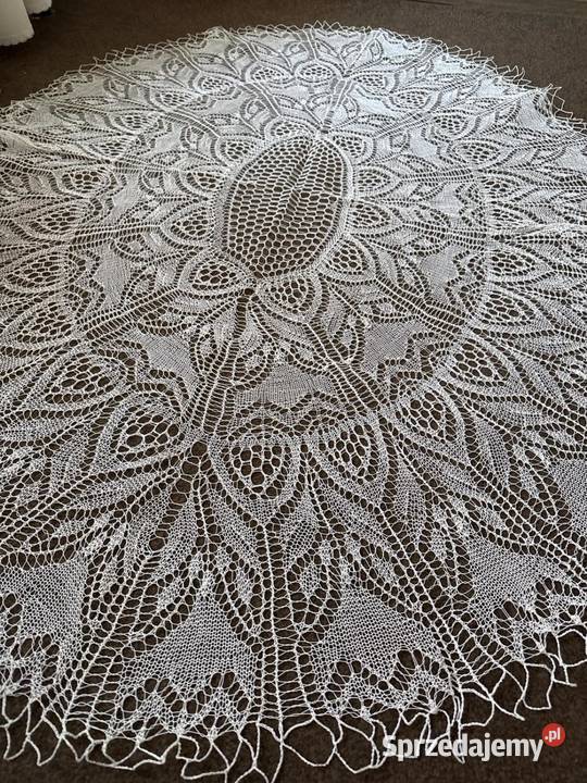 obrus szydełkowy rękodzieło sprzedam