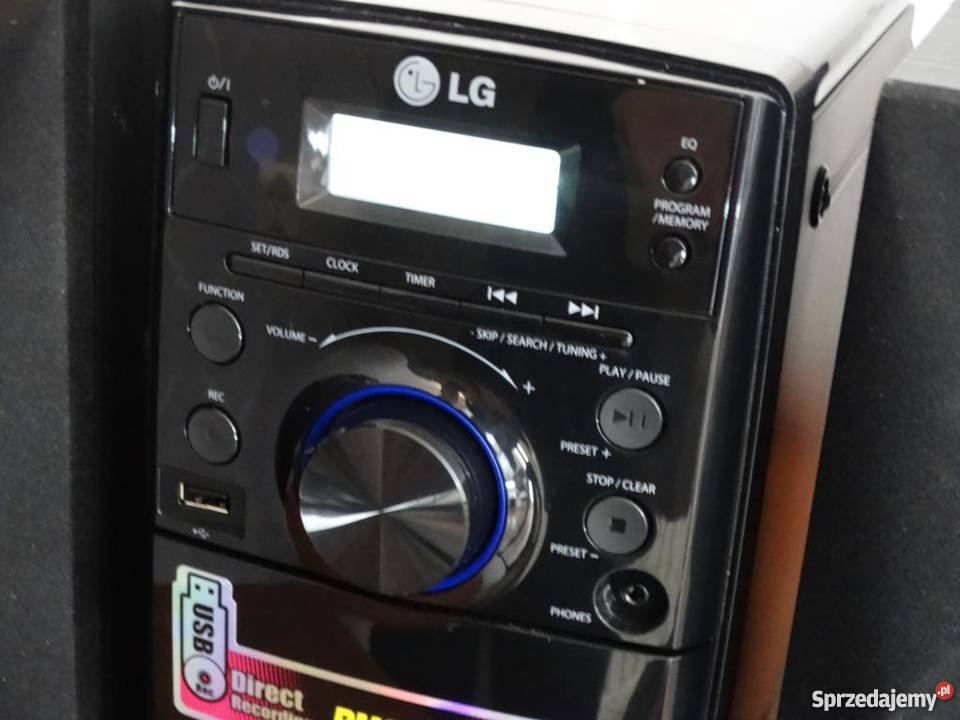 Wieża LG z kolumnami USB RDS sprawna i