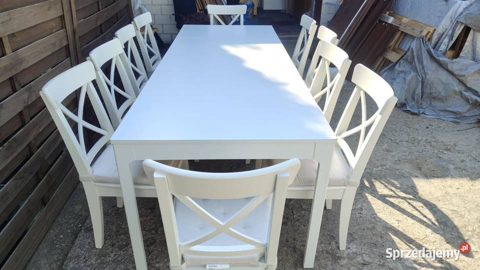 Stół rozkładany IKEA Ekedalen 10 x krzesło IKEA Warszawa sprzedam