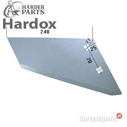 Lemiesz HARDOX AP87P części do grubera agregatu Suwałki