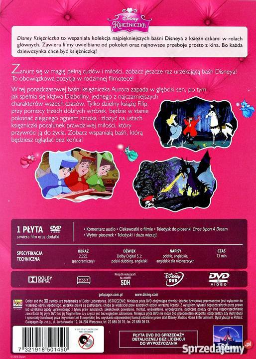 ŚPIĄCA KRÓLEWNA KSIĘŻNICZKA DISNEY wielkopolskie Kalisz