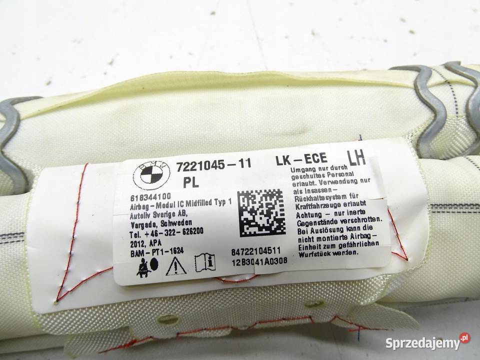 KURTYNA POWIETRZNA AIRBAG LEWA BMW F20 F21 F30 osobowe sprzedam