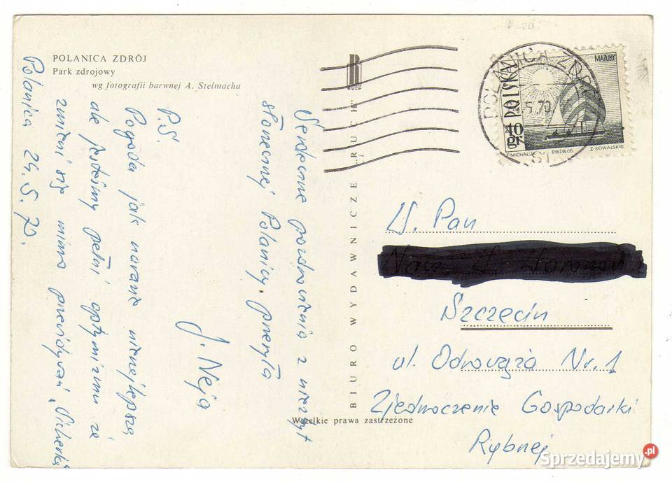 POLANICA ZDRÓJ PARK POCZTÓWKA Krynki