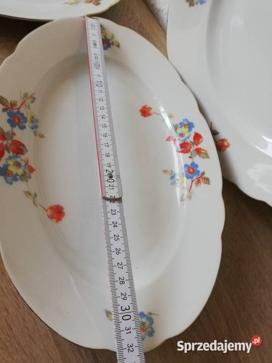 Talerze patery sygnowana stara porcelana Porcelana i szkło Gorlice