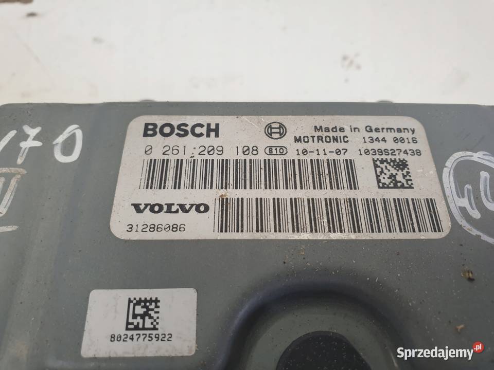 Volvo S80 II 25 T STEROWNIK SILNIKA 0261209108 Chełm