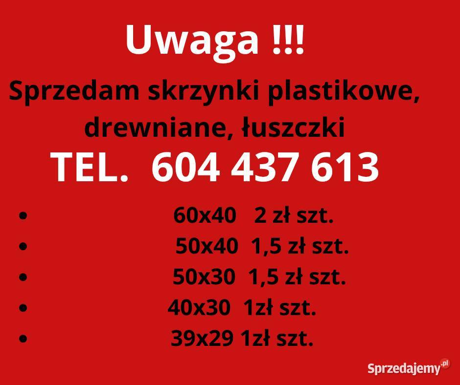 Skrzynki plastikowe Leśniczówka
