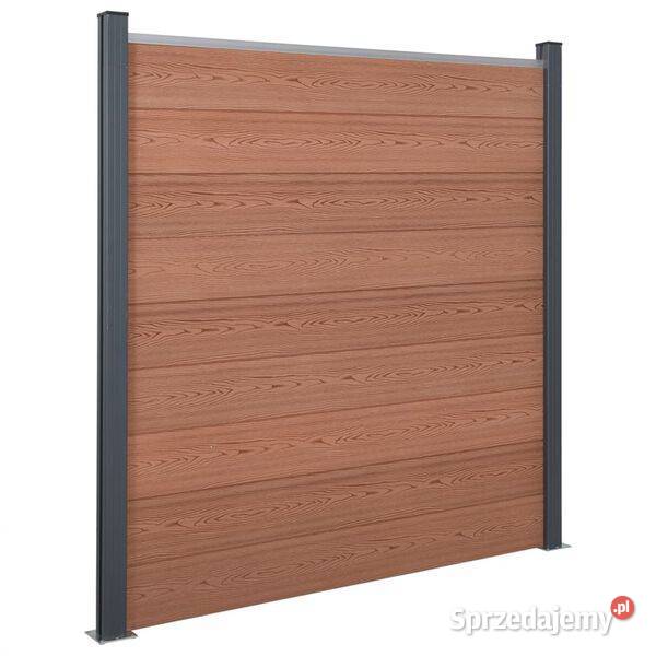 vidaXL Zestaw paneli ogrodzeniowych brązowy mazowieckie sprzedam
