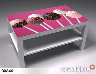 IKEA STOLIK LACK Szklany BLAT Szkło z grafiką do Wolsztyn