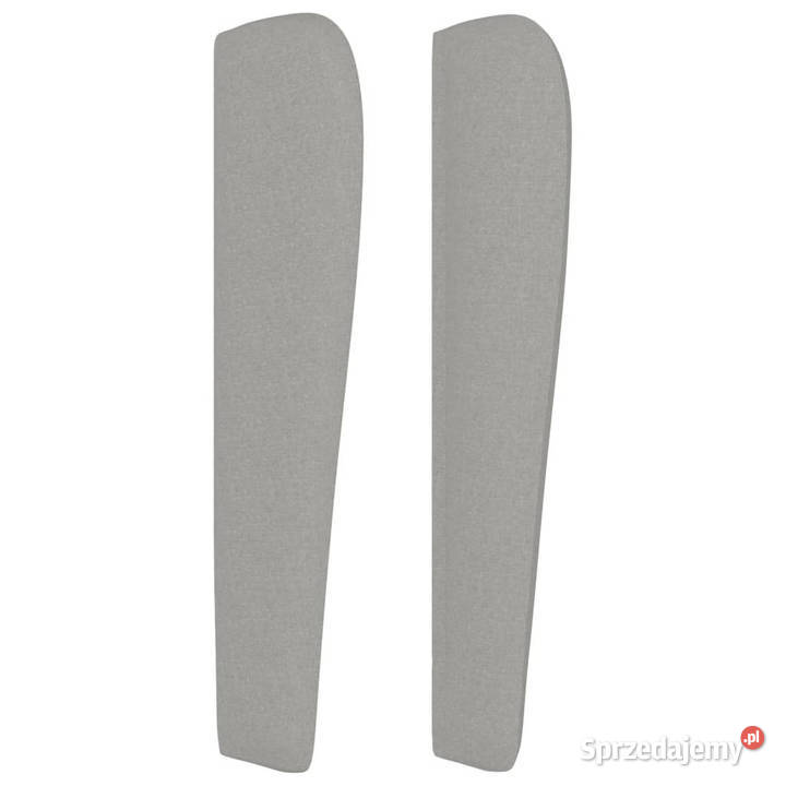 Zagłówek uszak jasnoszary 93x23x118128 tkanina sprzedam